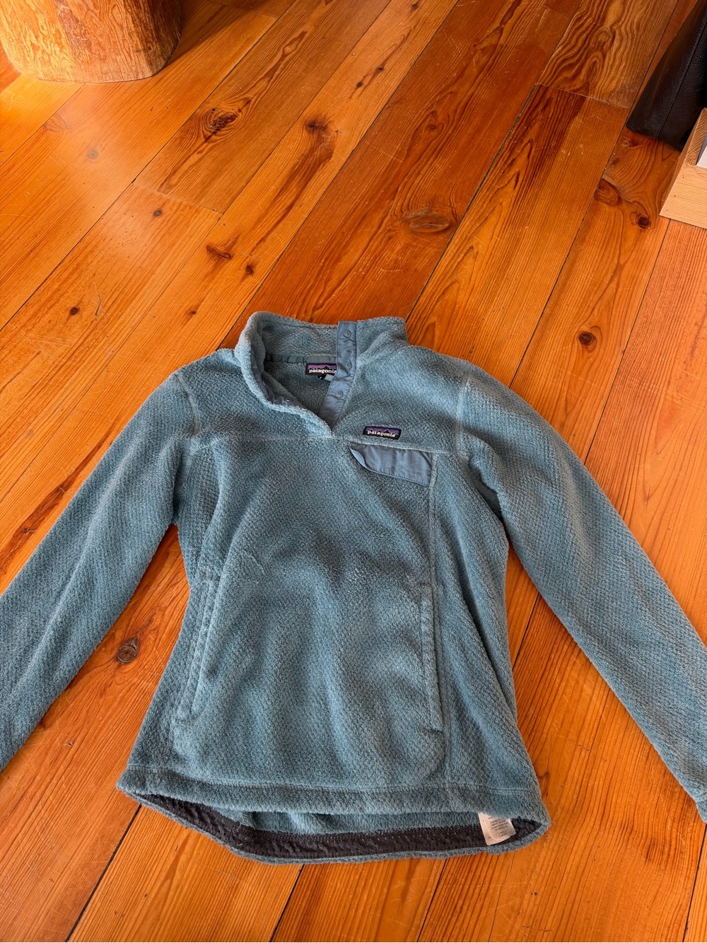 Patagonia Light Teal Sherpa Fleece Pullover